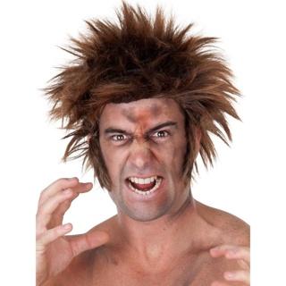Wig Wolfman/Werewolf Brown Tattered Spiky Costume Accessory