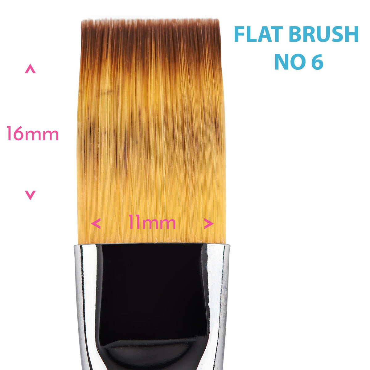 Paint Brush Flat Round Sweet Sticks