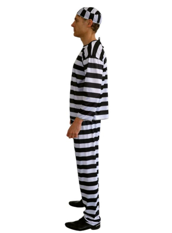 Costume Adult Male Convict Prisoner