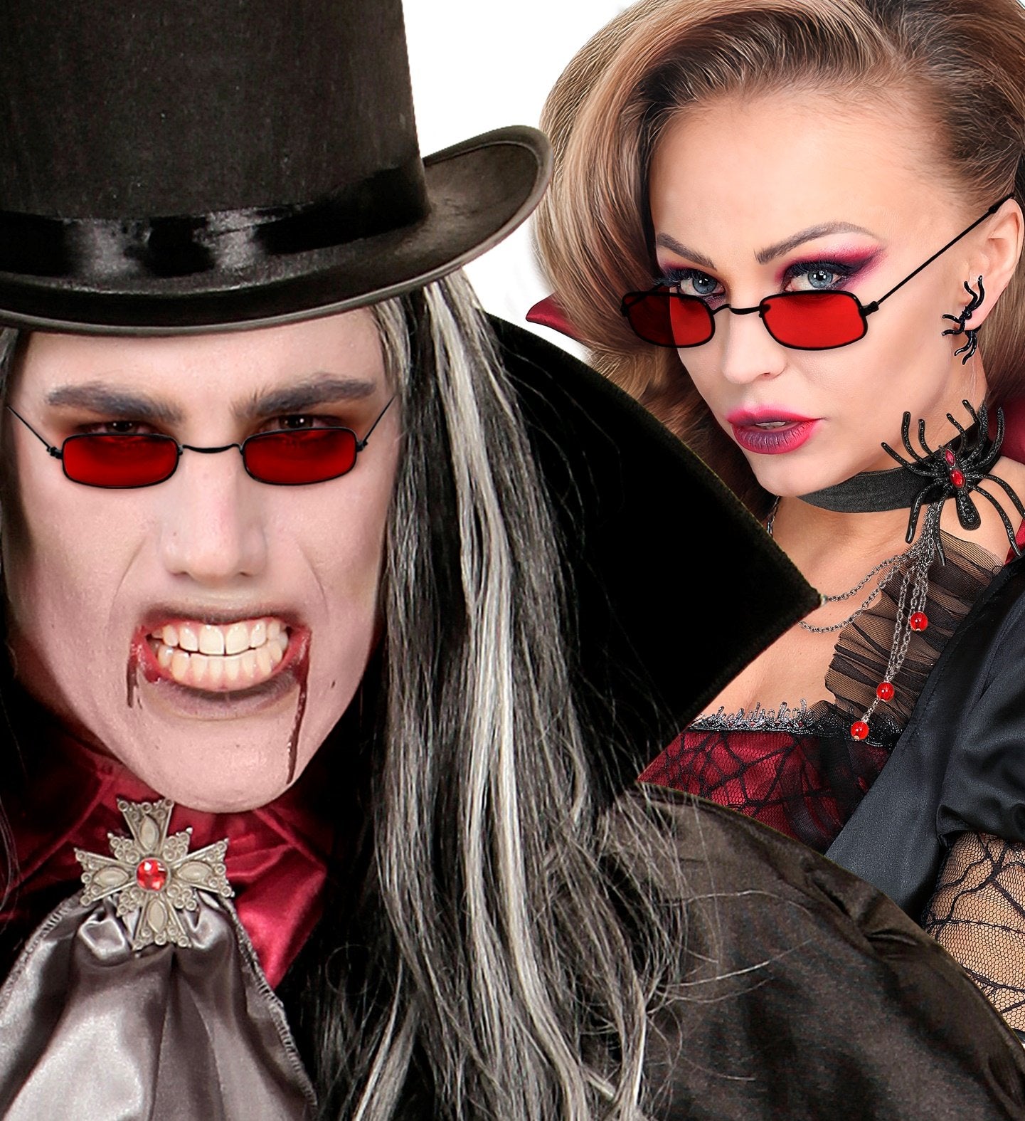 Costume Glasses Red Dracula/Vampire/Devil Halloween/Horror