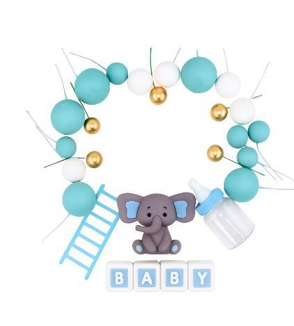 Cake Topper/Decorating Baby Boy Blue Set Its a Boy/Gender Reveal
