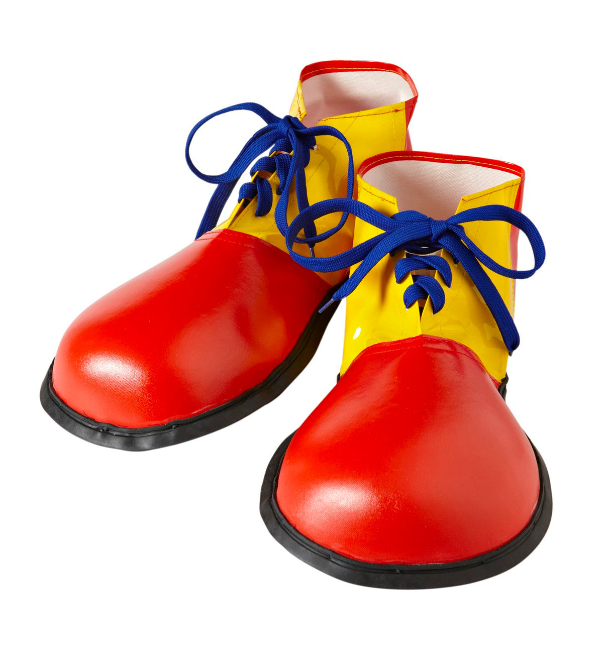 Shoes Clown Oversized Red/Yellow (Assorted Lace Colours Red or Blue)