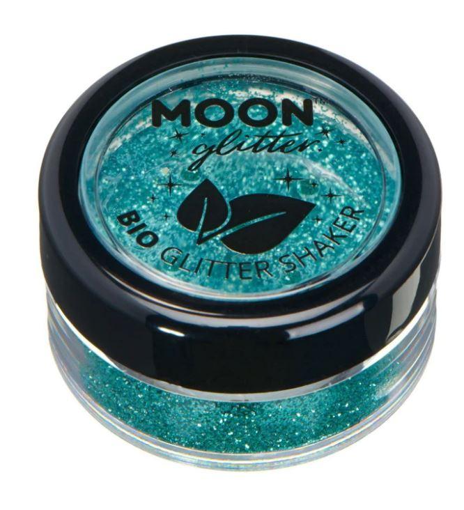 Glitter Shaker Turquoise Biodegradable Glitter Moon Cosmetics