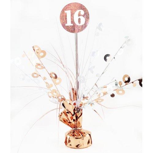 Centrepiece Happy 16th Birthday Rose Gold 165g Table Decoration