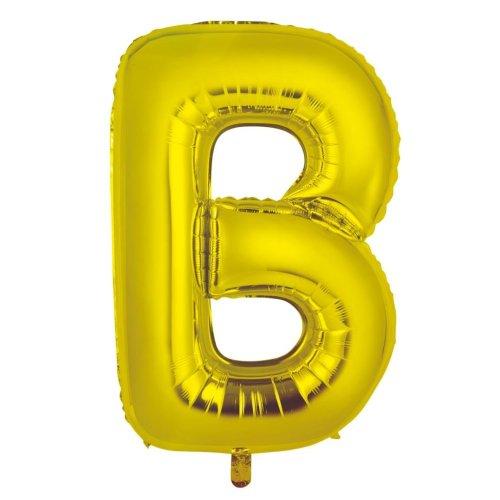 Balloon Foil Letter/Alphabet B Gold 86cm