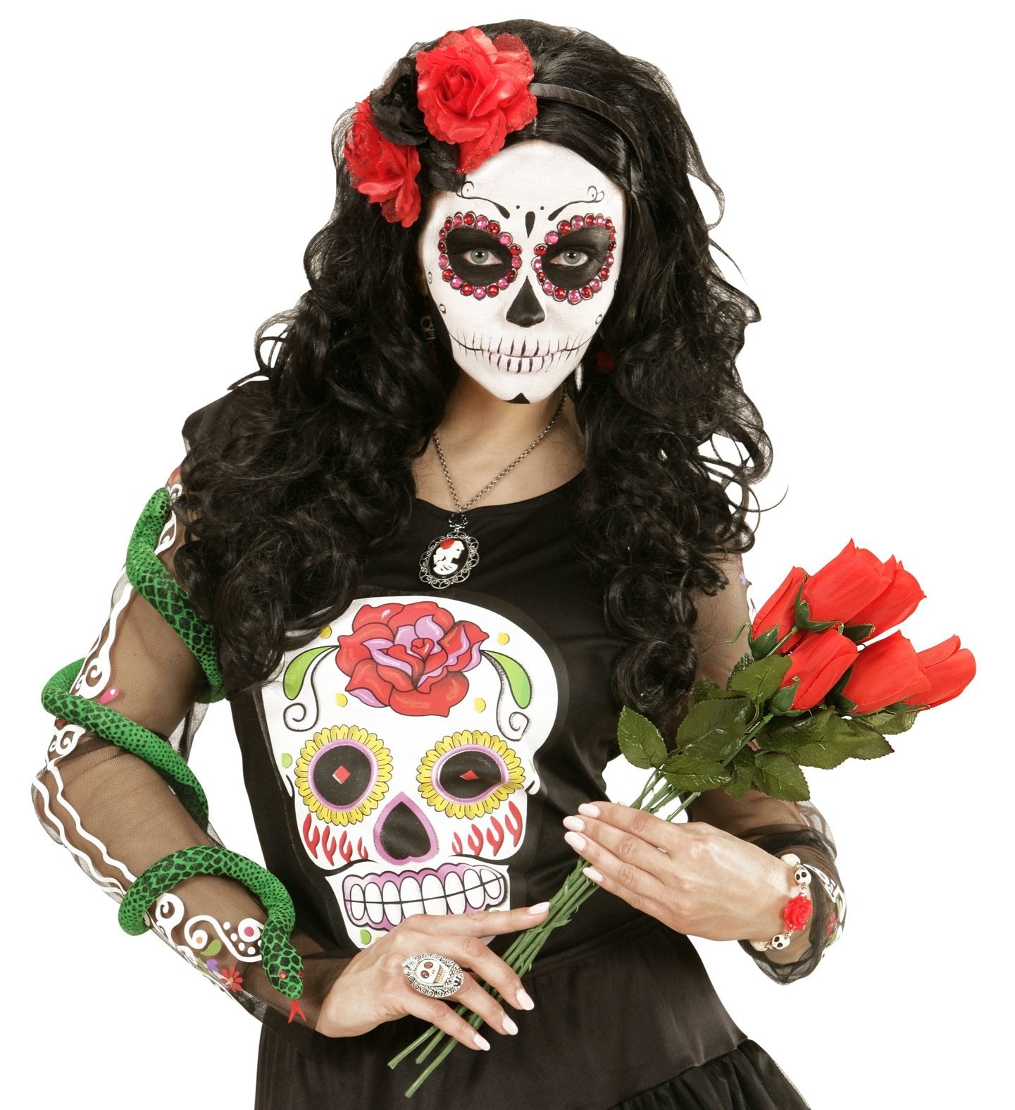 Costume Prop Accessory Artifical Flower Red Rose Valentines Love Each