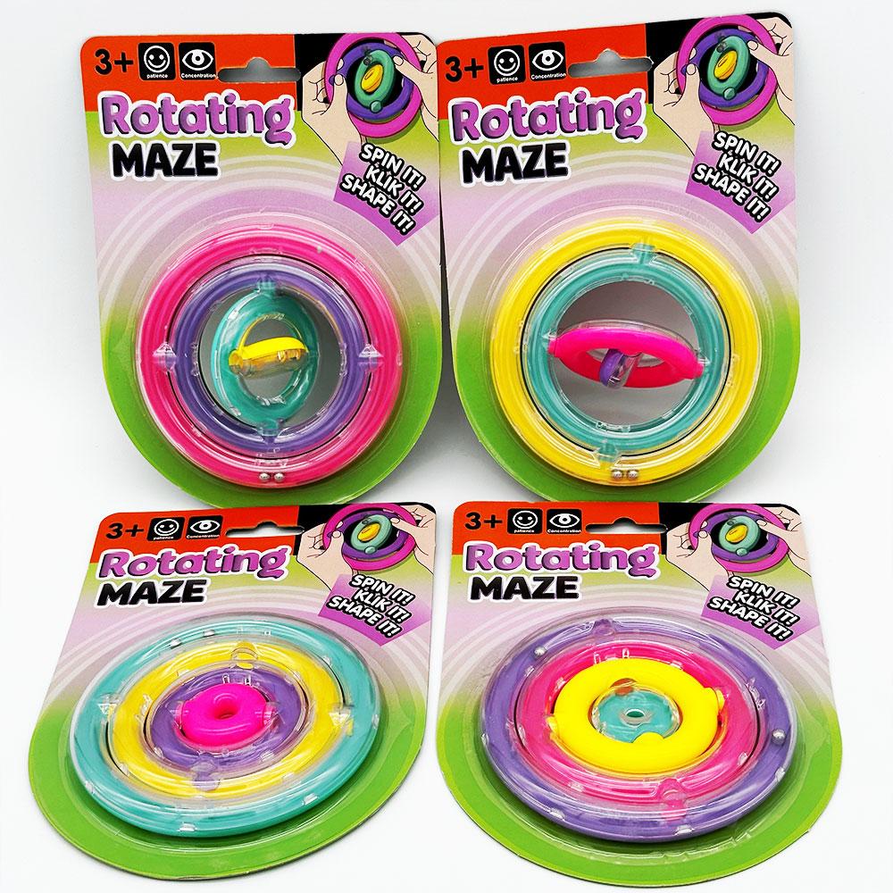 Value Favour/Toy Rotating 3D Maze Each (Assorted Colours Sent When Ordered)