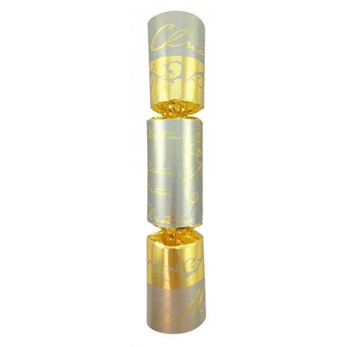 Christmas Bon Bons 25cm Foil Gold Embossed Holly & Merry Christmas Box/50