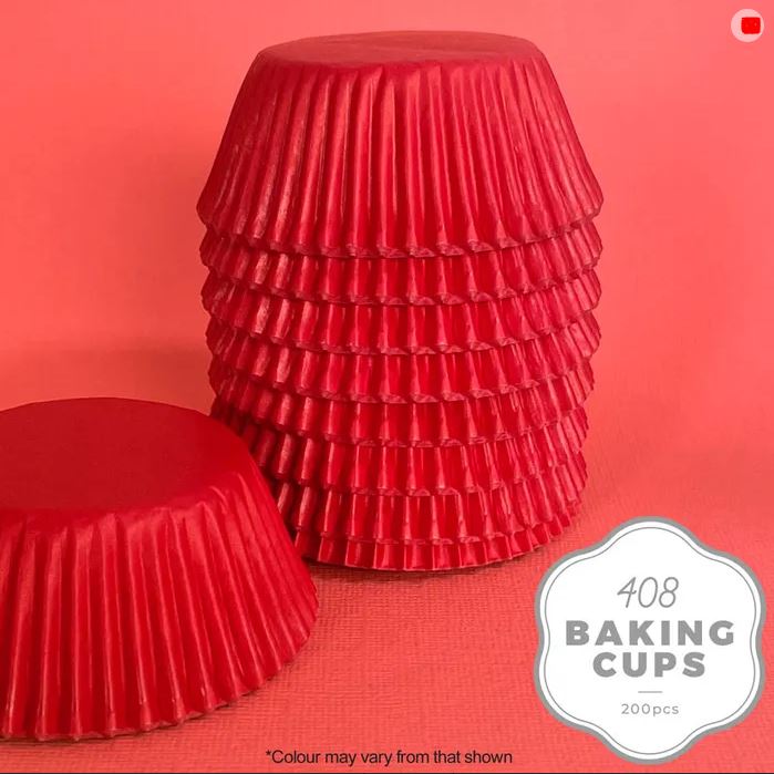 Baking Cupcake Paper Cases Red 408 Pk/200