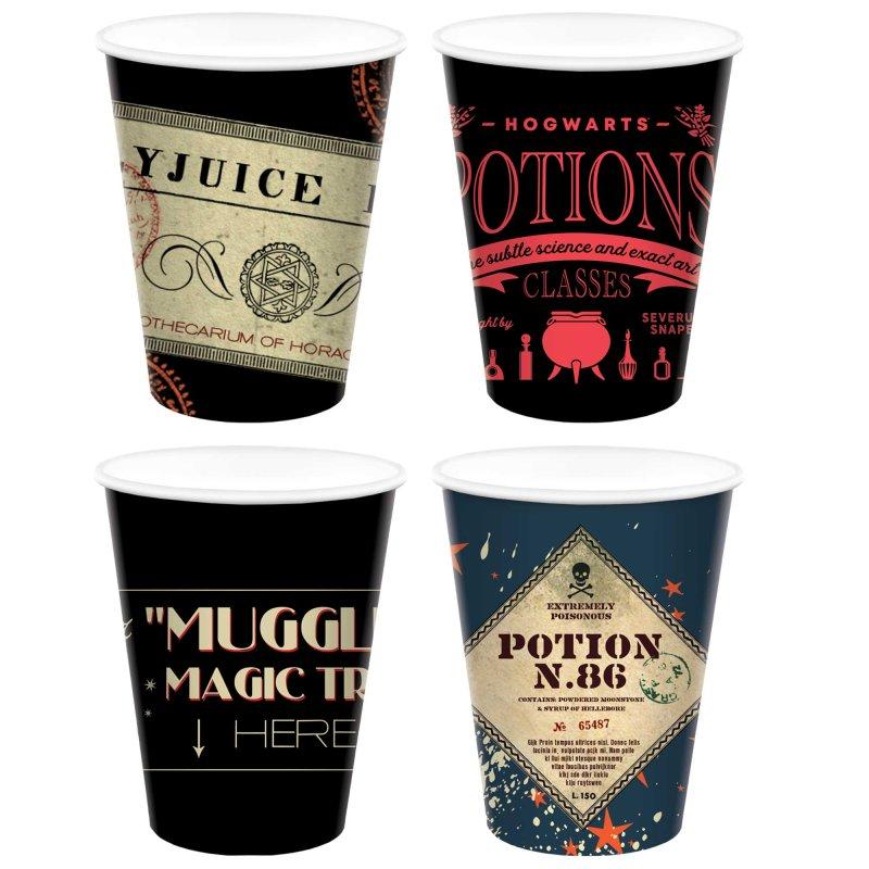 Harry Potter Mixed Design Paper Cups 266ml HC Pk/8