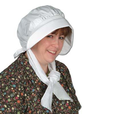 Hat Pilgrim Bonnet White - Last Chance