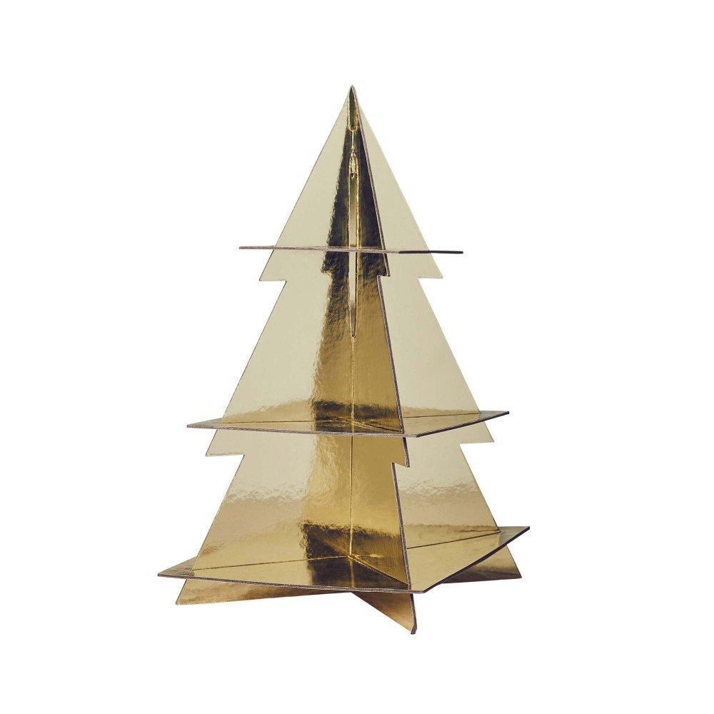 Treat Cake/Cupcake Stand Christmas Tree Festive Folklore