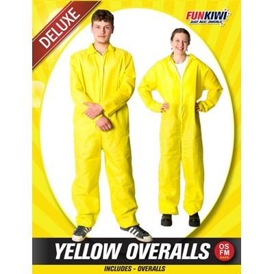 Costume Overalls Coloured Adult - Mens Large