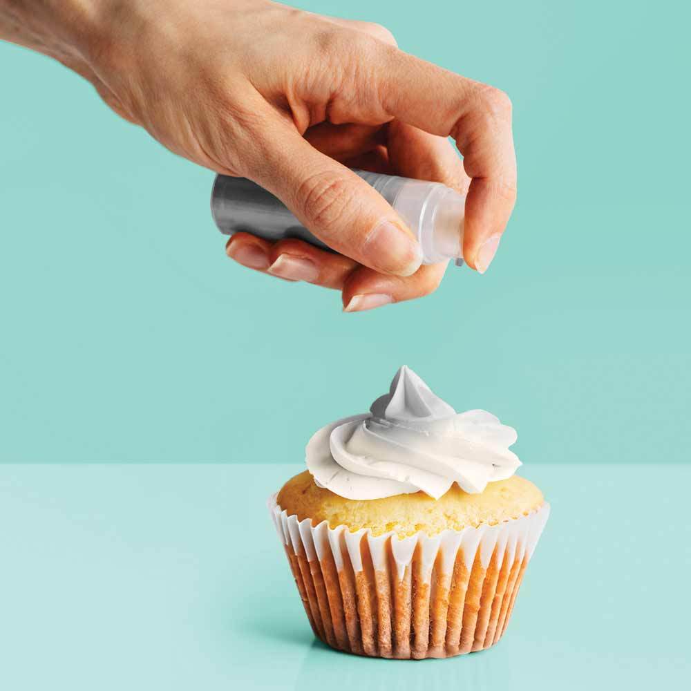Cake Decorating Pump Shimmer Silver Micro Lustre Dust 4g