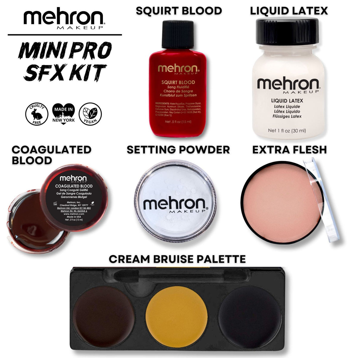 Make Up Kit Special Effects Mini Professional Mehron Deluxe