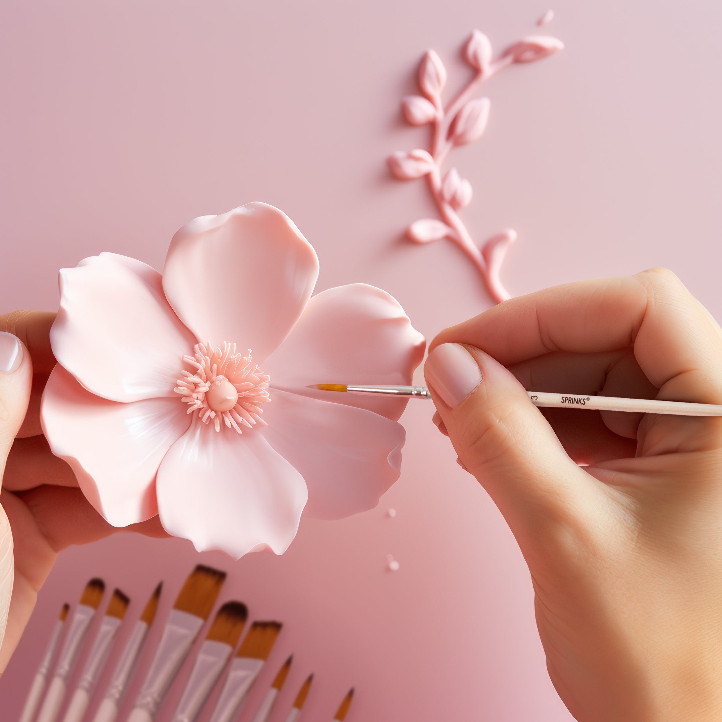 Sprinks Sugarcraft Cake/Cookie Brush Set of 10