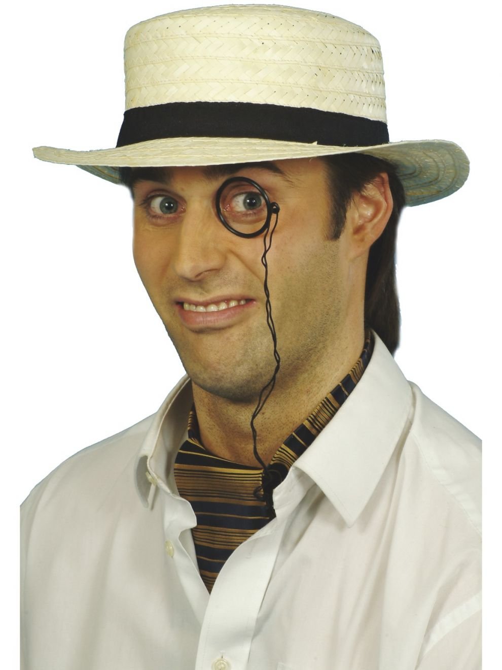 Hat Straw Boater Cream Colour