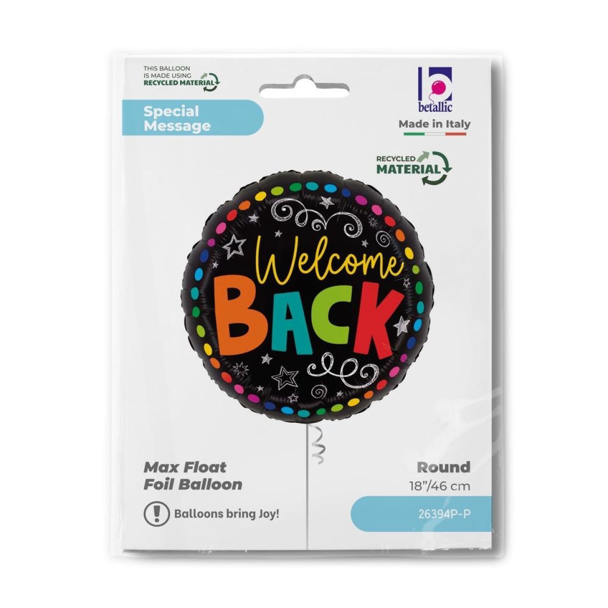 Balloon Foil 45cm Welcome Back (Helium Not Included)