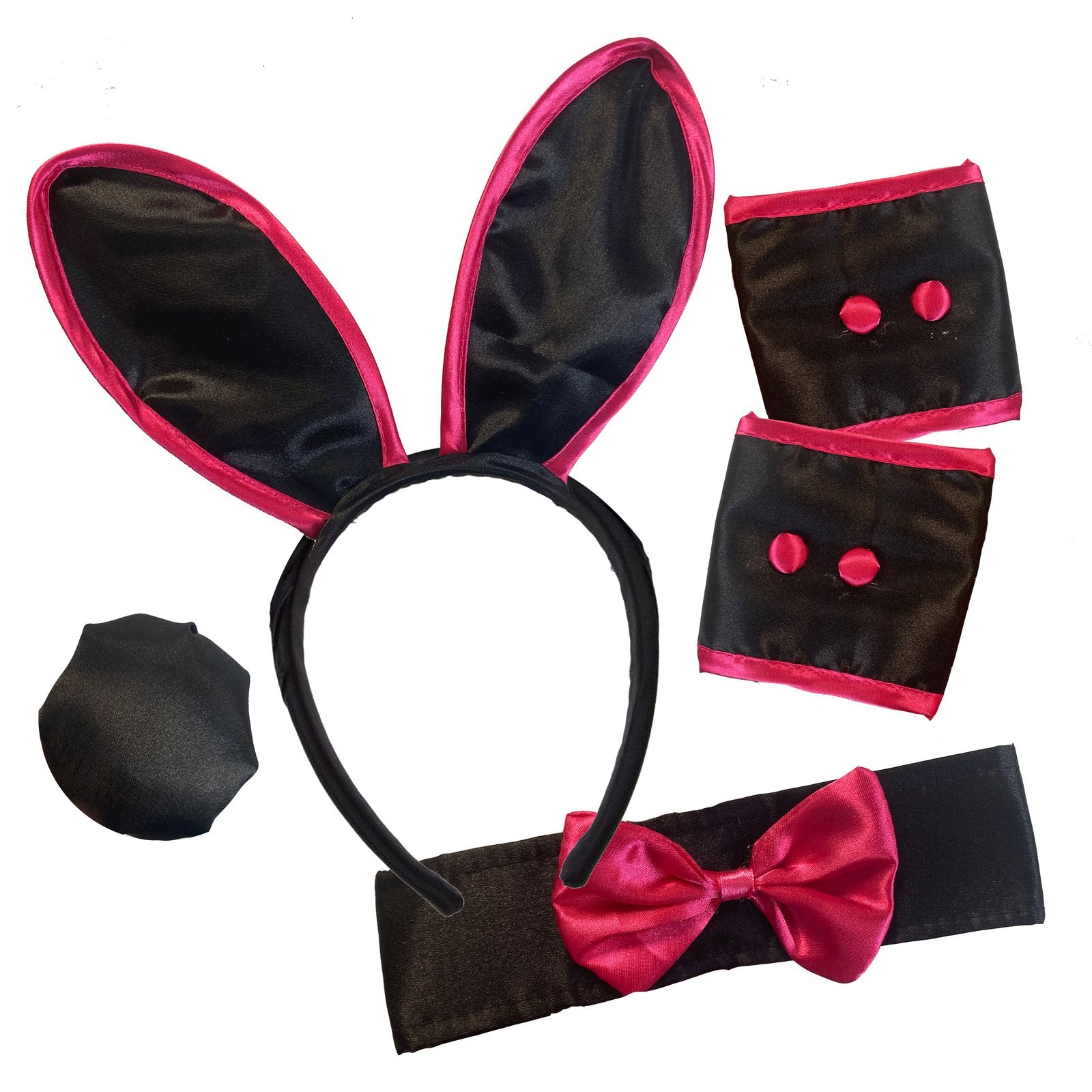 Costume Play Boy Bunny Kit Hot Pink/Black