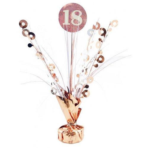 Centrepiece Happy 18th Birthday Rose Gold 165g Table Decoration