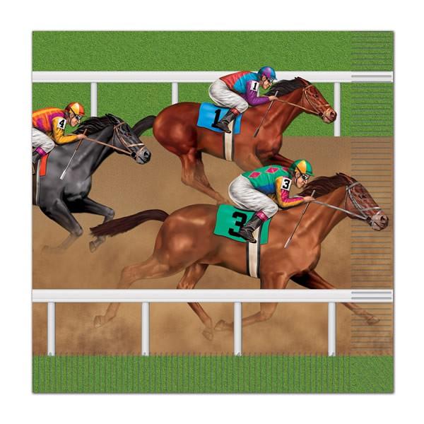 Horse Racing Napkins Luncheon Pk/16