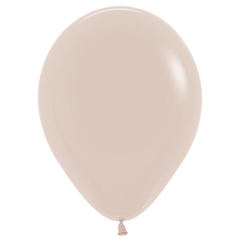 Latex Balloons 30cm Fashion White Sand Pk 100