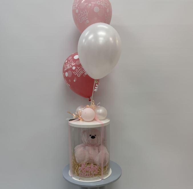 Personalised Gift Box Baby Girl/Boy With Teddy