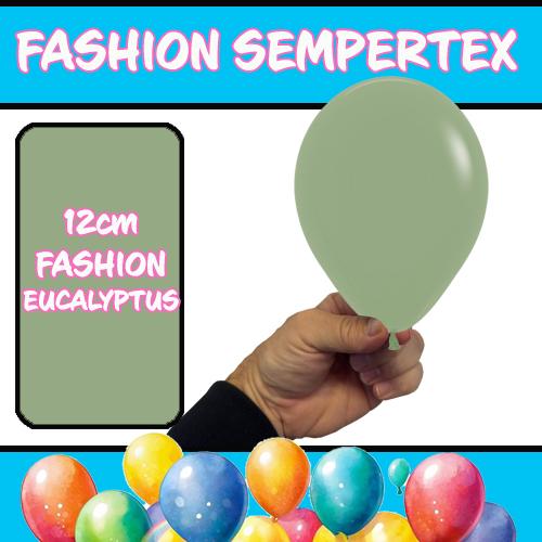Latex Balloon 12cm Fashion Eucalyptus Green Pk 50