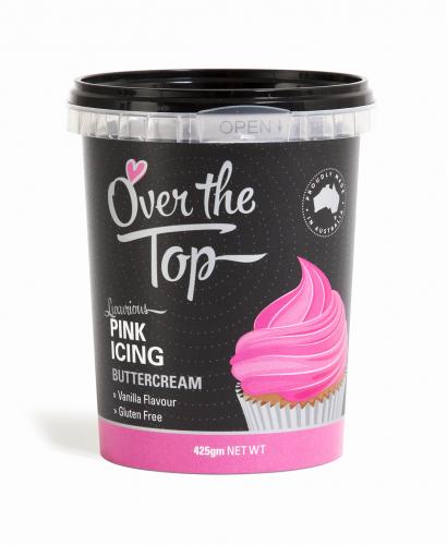 Buttercream Icing Hot Pink 425g Over The Top Cake Decorating