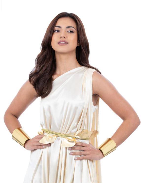 Jewellery Golden Wrist Cuffs Greek/Roman/Egyptian Princess Royal Pk/2