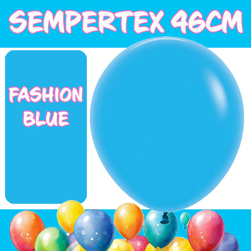 Balloons 46cm Fashion Blue Sempertex Pk 25