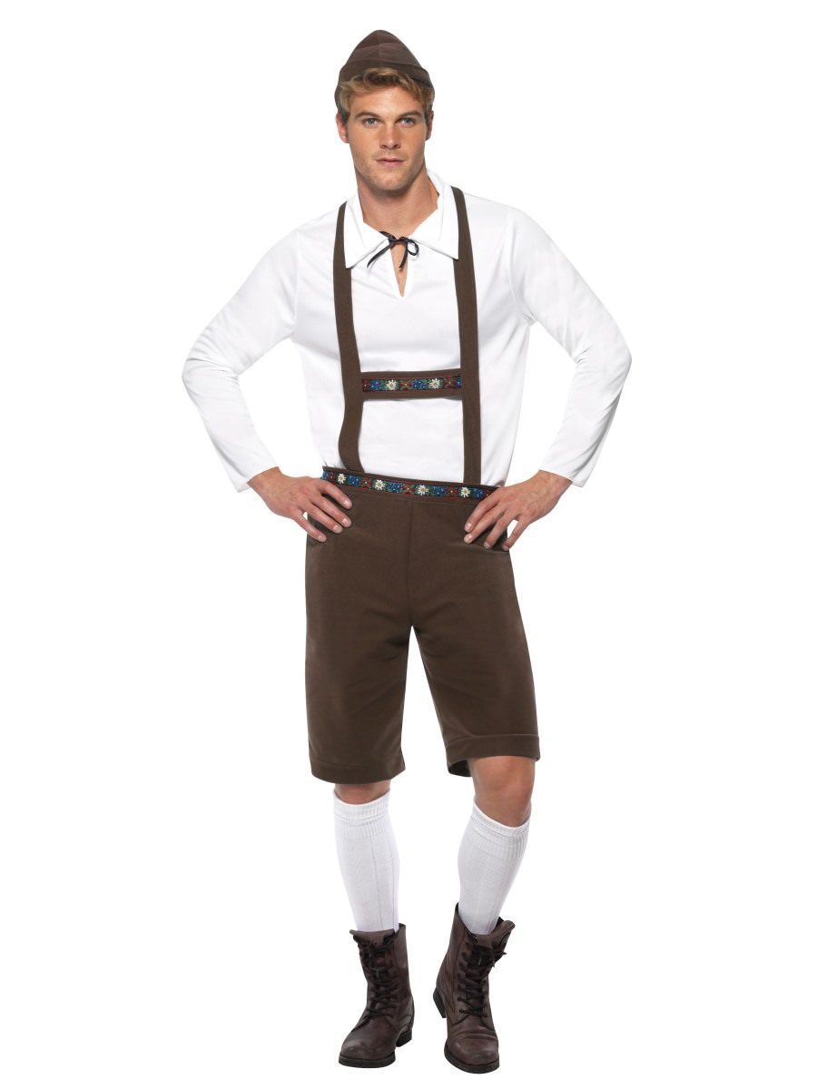 Costume Adult German Bavarian Oktoberfest Brown Medium