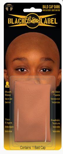 Latex Bald Cap Dark Brown Deluxe Professional Quality Tinsley