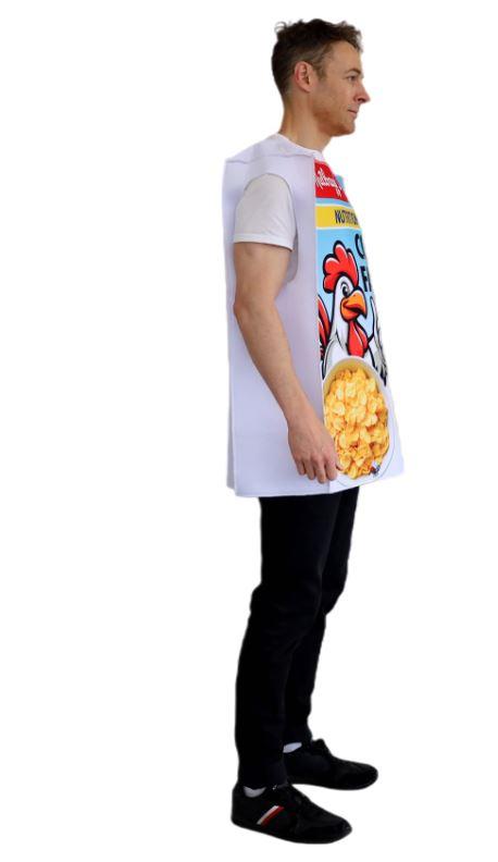 Costume Adult Food Nuttbags Corn Fakes Cereal Box One Size Fits Most