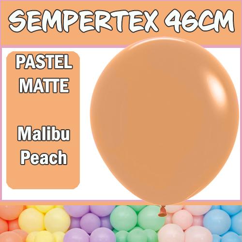 Balloons 46cm Pastel Matte Malibu Peach Pk 25