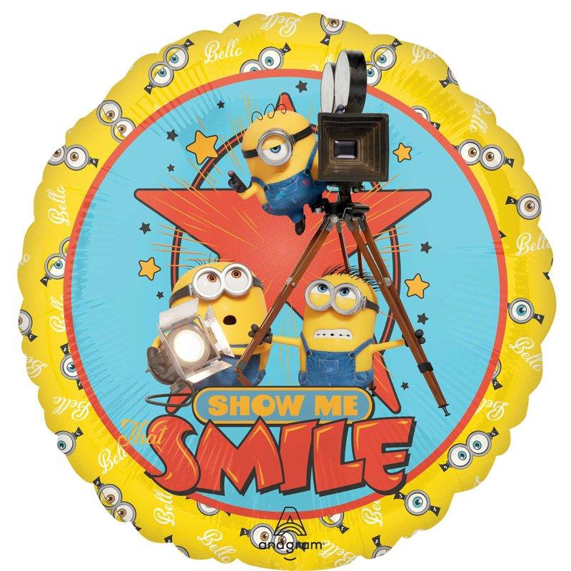 Balloon Foil 45cm Despicable Me Minion 3 Show Me Smile