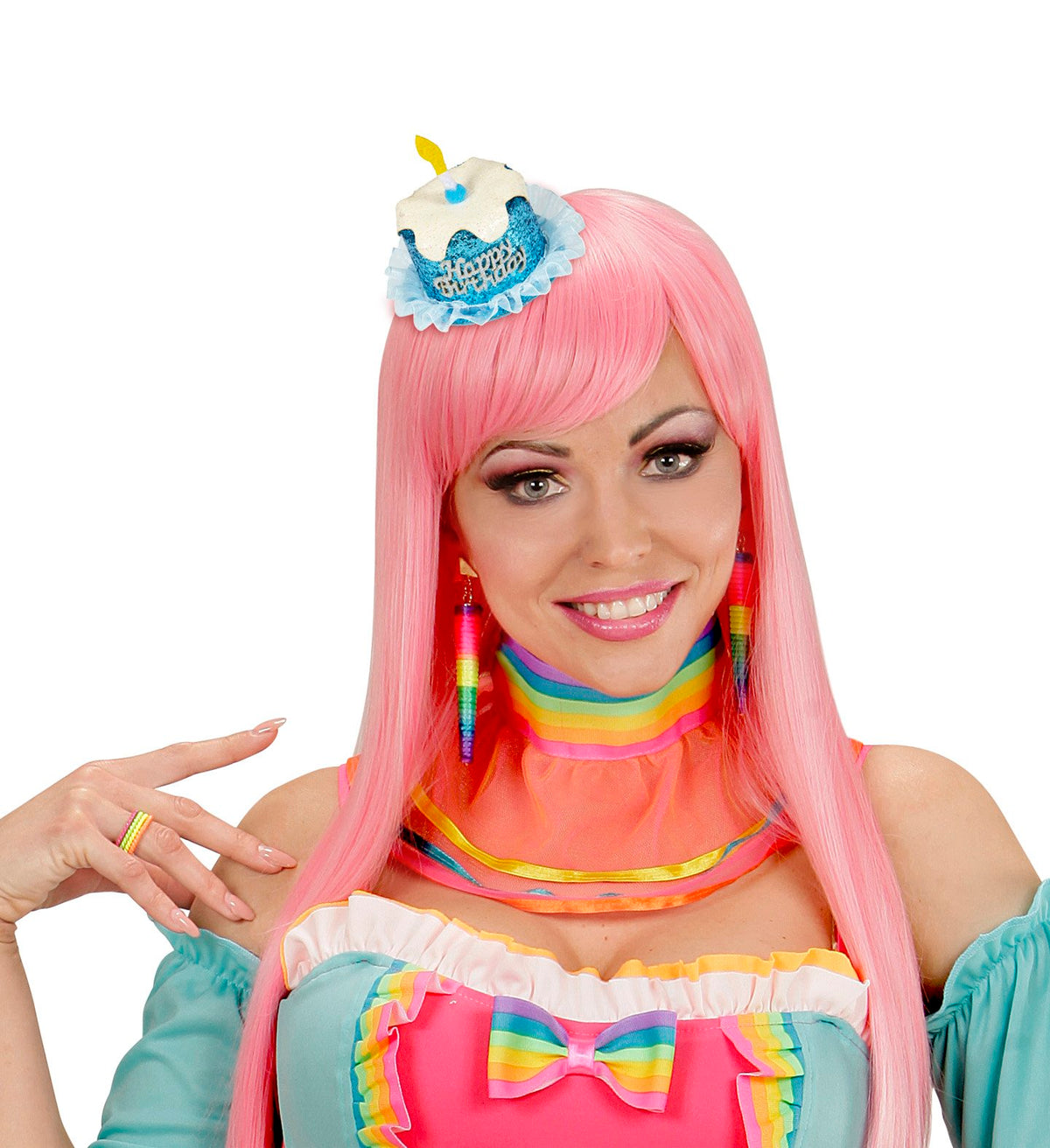 Hair Clip Happy Birthday Cake Assorted Styles