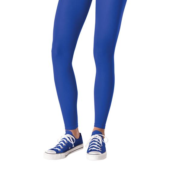 Blue Team Spirit Footless Tights Adult