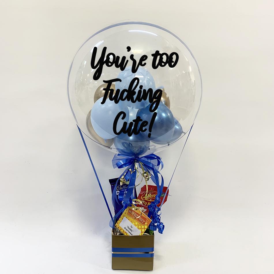 Brutally Honest Too F$%king Cute Printed Balloon