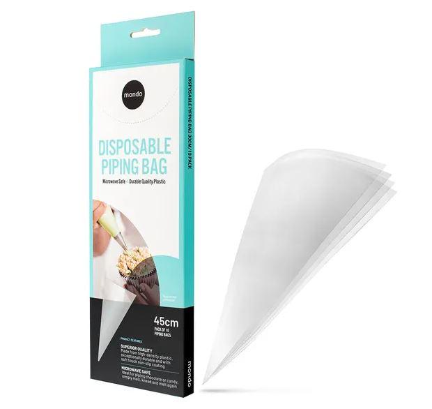 Clear Piping Bags Disposable 45cm Pk/10
