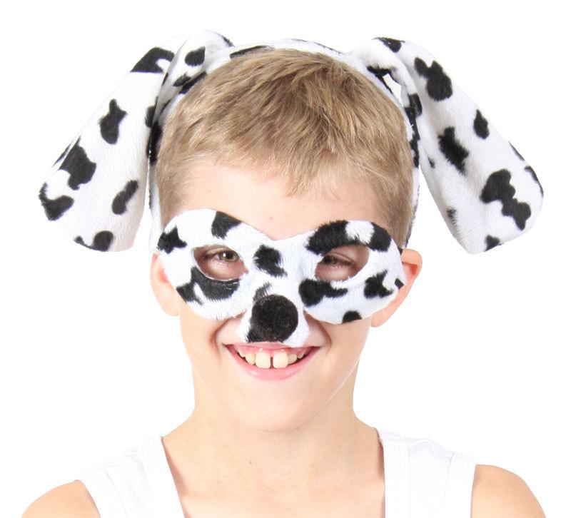 Animal Costume Headband & Mask Set Dalmatian Dog