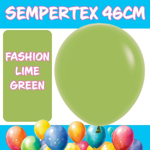 Balloons 46cm Fashion Lime Green Sempertex Pk 25
