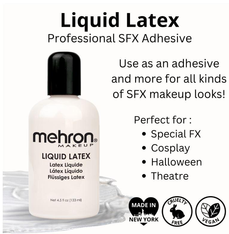 Liquid Latex Clear Mehron Deluxe 133ml Special Effect Adhesive