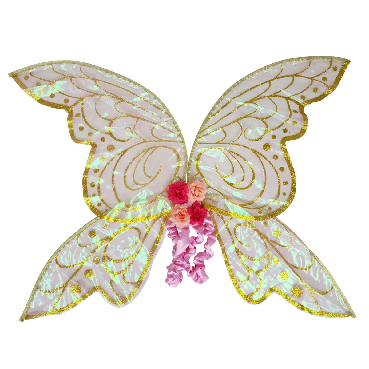 Wings Enchanted Fairy Pink Deluxe Large 80cm Pink/Gold