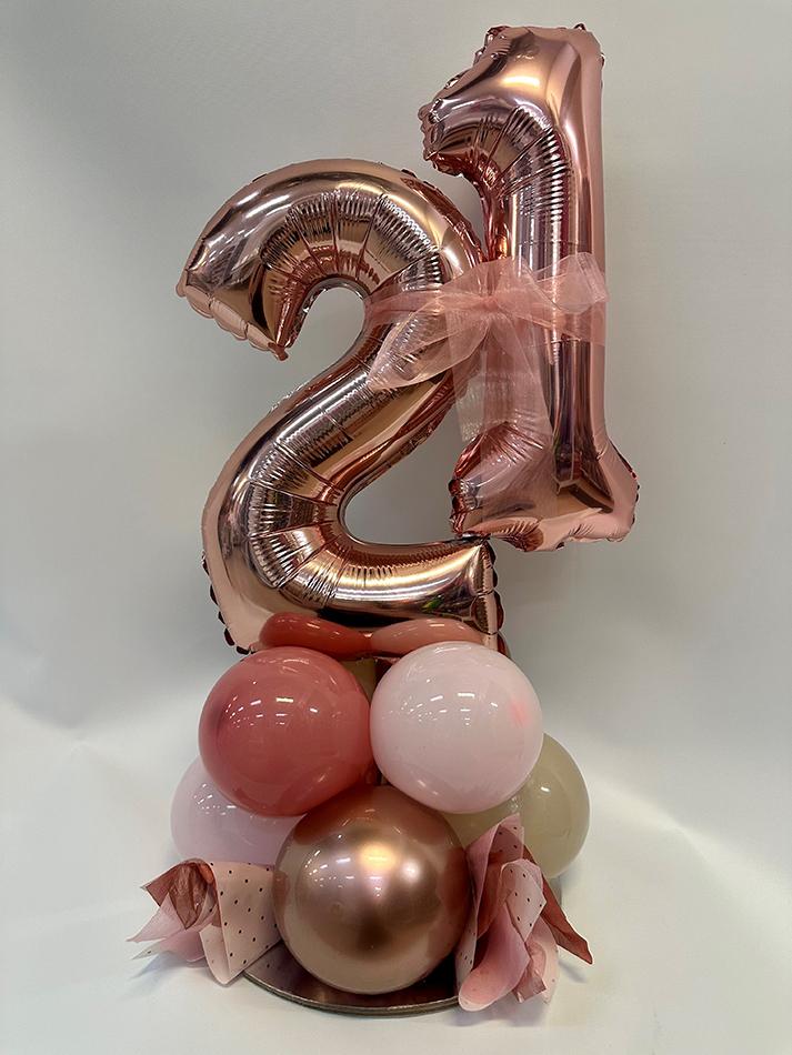 Elegant Numbers Balloon Design