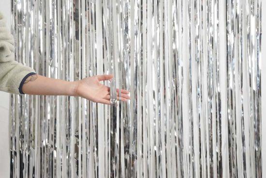 Curtain Silver Mylar Extra Large 1m X 2.4m