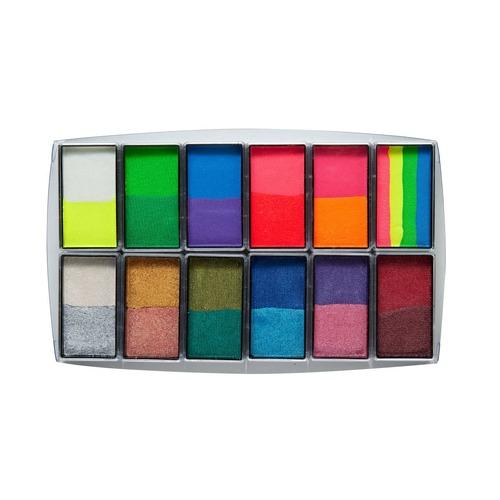 Face & Bodyart Paint All You Need Palette Global 12 Bright Colours