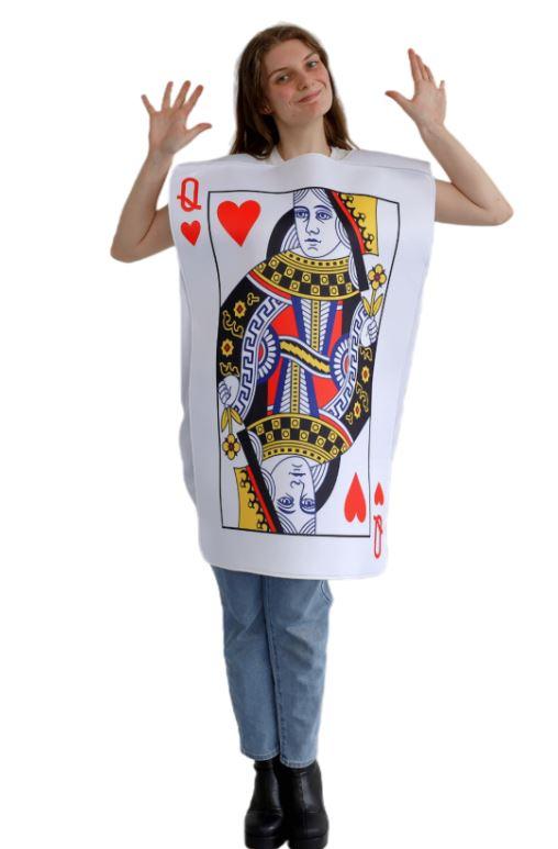 Costume Adult Queen of Hearts Card One Size Fits Most