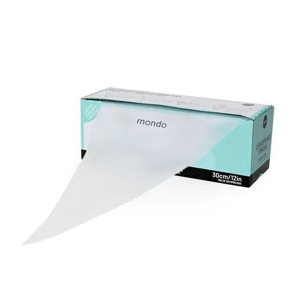 Clear Piping Bags 100 Bag Roll 30cm Mondo