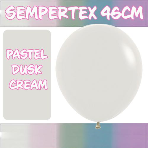 Balloons 46cm Pastel Dusk Cream Pk 25
